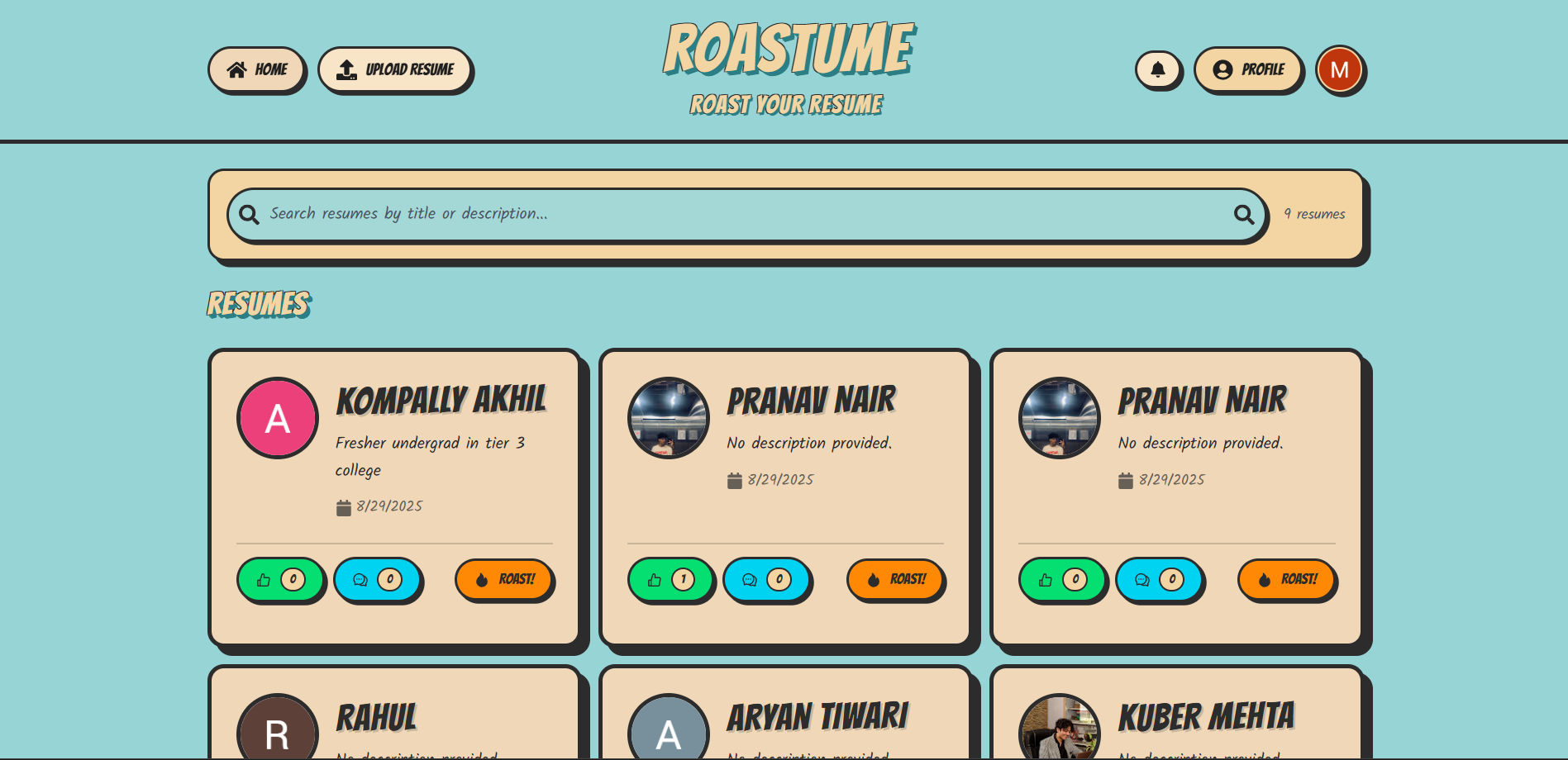 Roastume